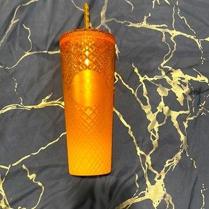 Starbucks cup with a orange fade